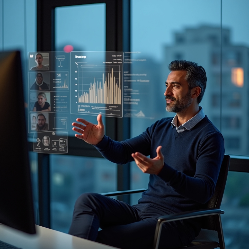 An SEO professional presenting a screen-share during a monthly live video session with other participants visible in a grid